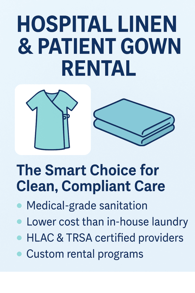 hotel linen patient gown