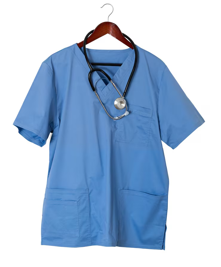 Healthcare & Wellness Linen Services 7 bata azul